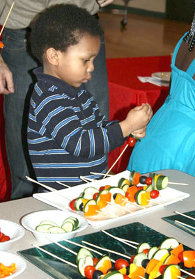 Making kabobs