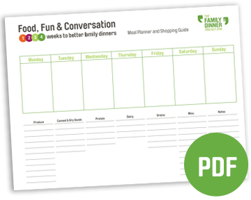 meal planner PDF