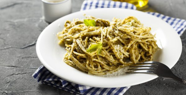 Pasta carrot pesto