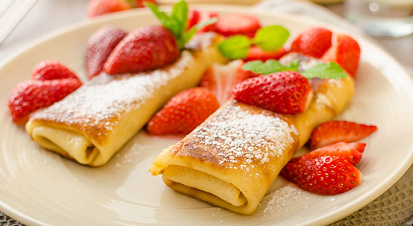 cheese blintzes