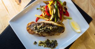 Salmon with Pesto