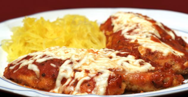 Baked chicken parmesan