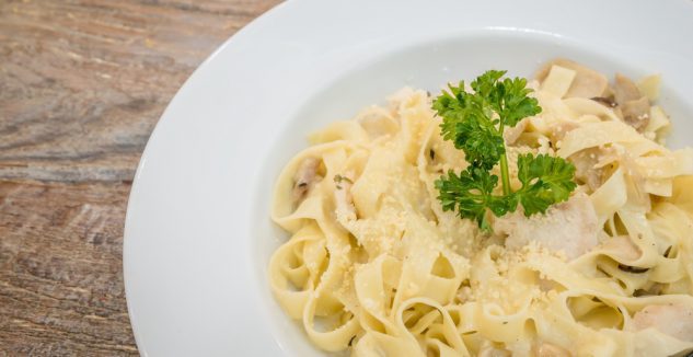Pasta with oil and garlic