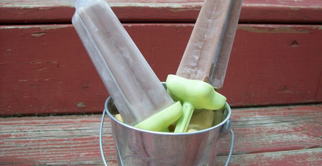 Dairy-free coconut fudge popsicles