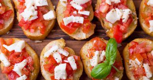 Open-Faced Caprese Sandwiches