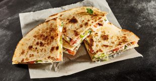 Quesadillas vegetarianas horneadas